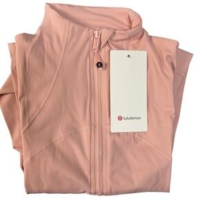 Lululemon Define Jacket Pink Luon Full Zip Yoga Athletic Coat Women L Size 6